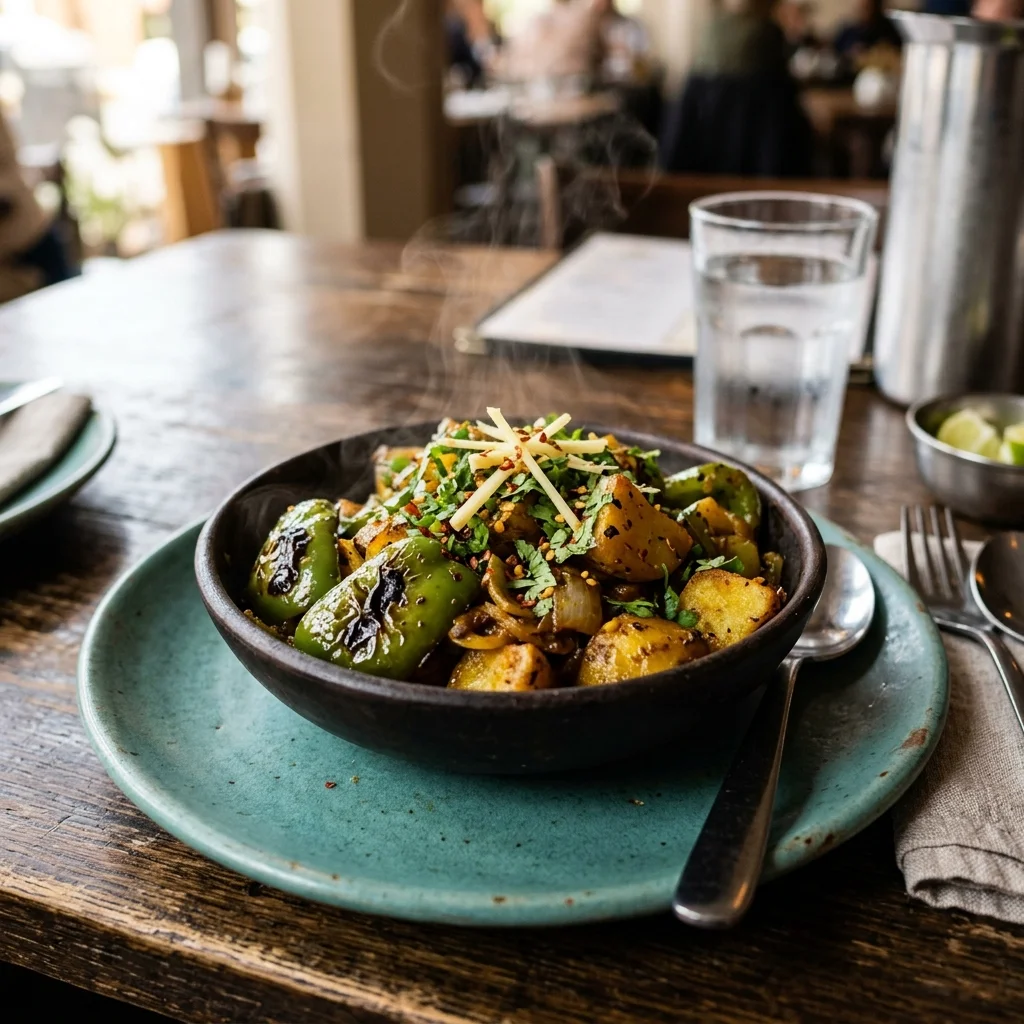 Aloo Capsicum - nutrition facts and calorie information