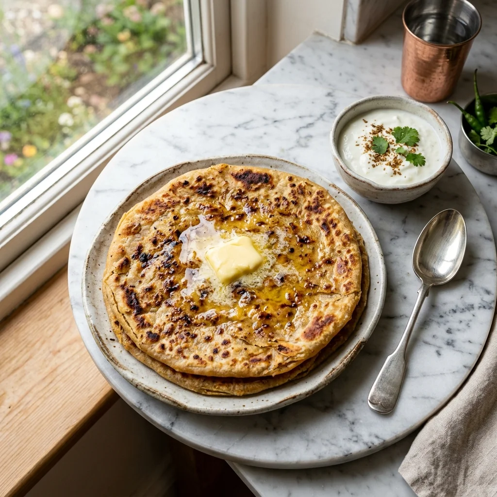 Aloo Gobi Paratha - nutrition facts and calorie information