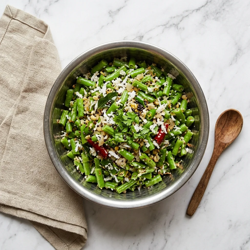 Beans Poriyal - nutrition facts and calorie information