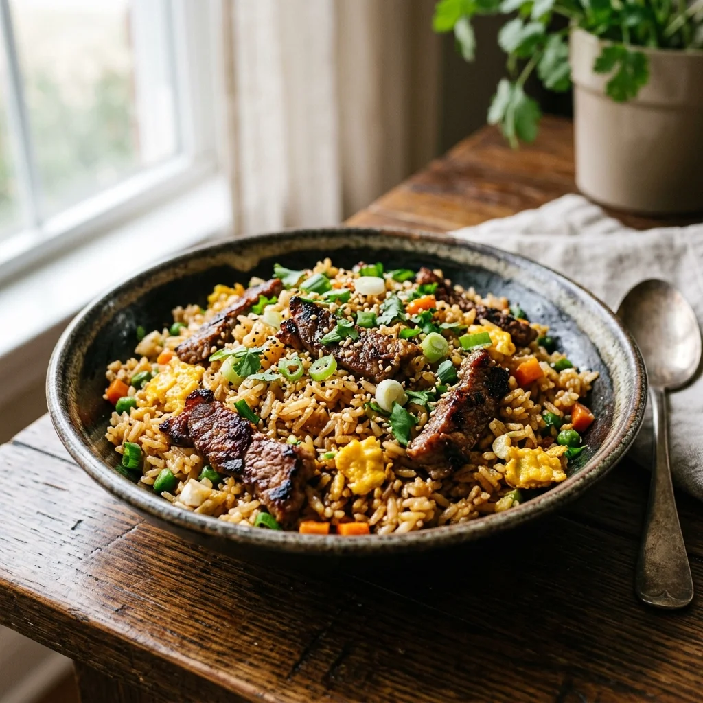 Beef Fried Rice - nutrition facts and calorie information