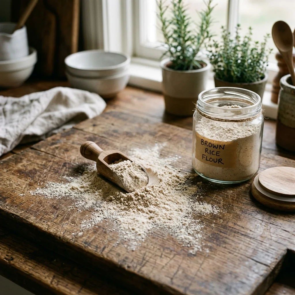 Brown Rice Flour - nutrition facts and calorie information