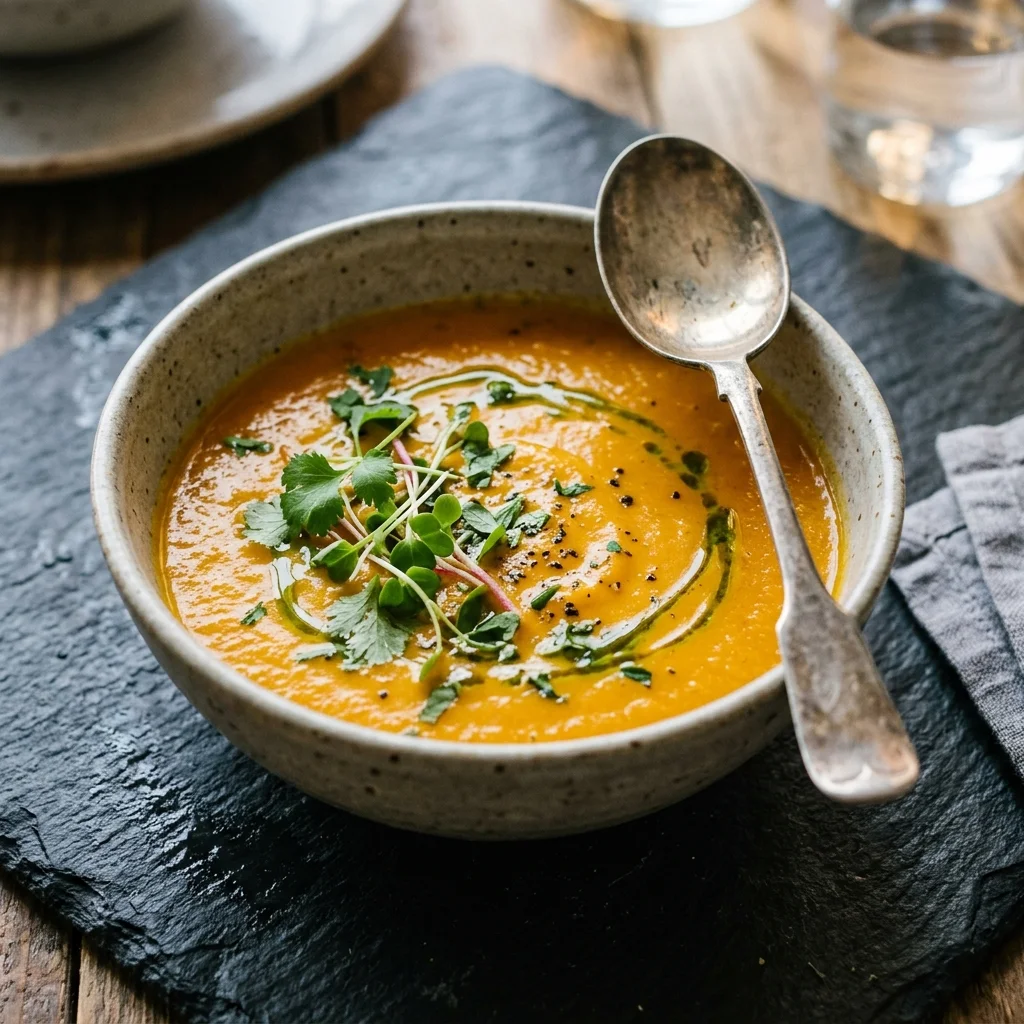 Carrot Lemongrass Soup - nutrition facts and calorie information