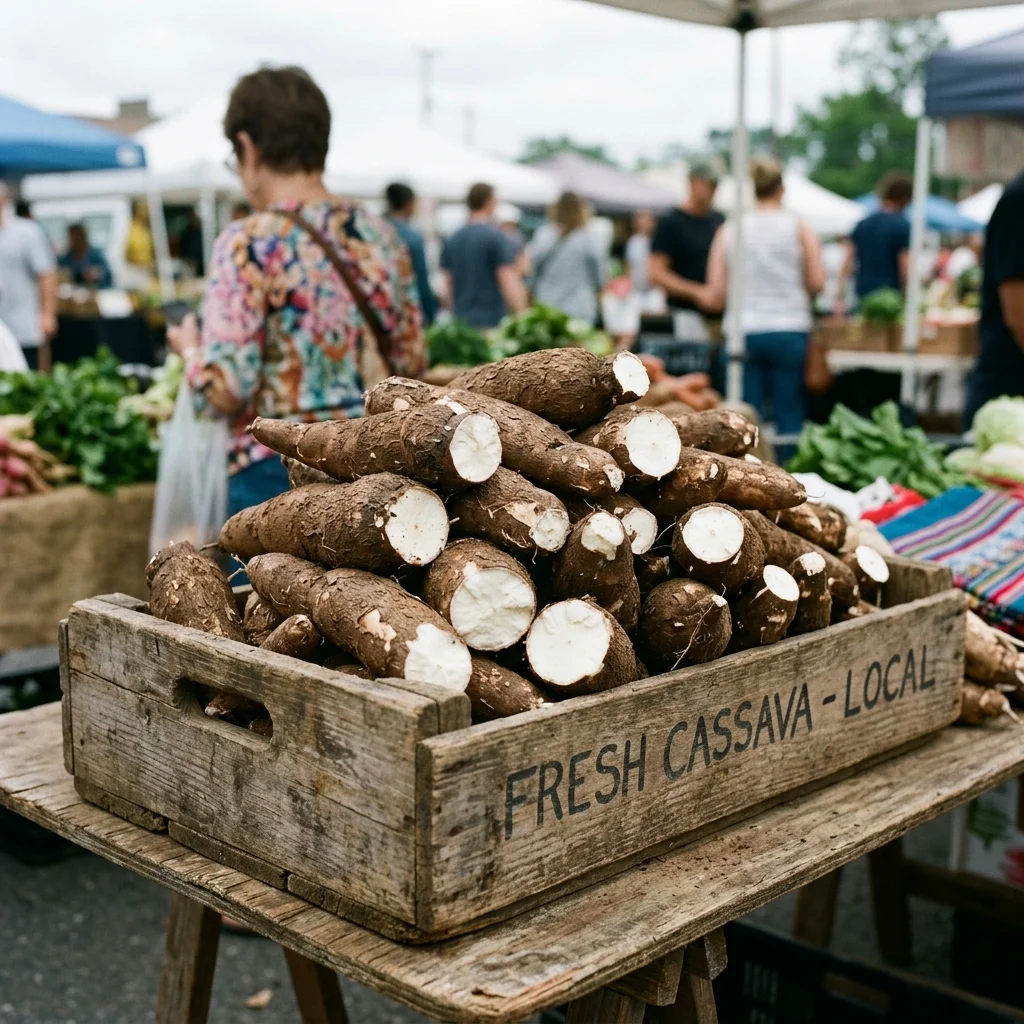 Cassava - nutrition facts and calorie information