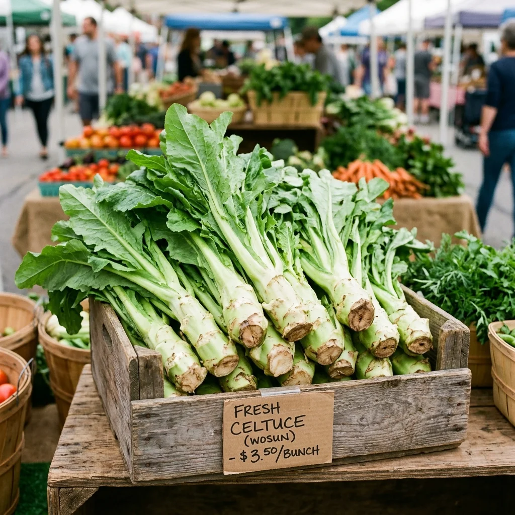 Celtuce - nutrition facts and calorie information