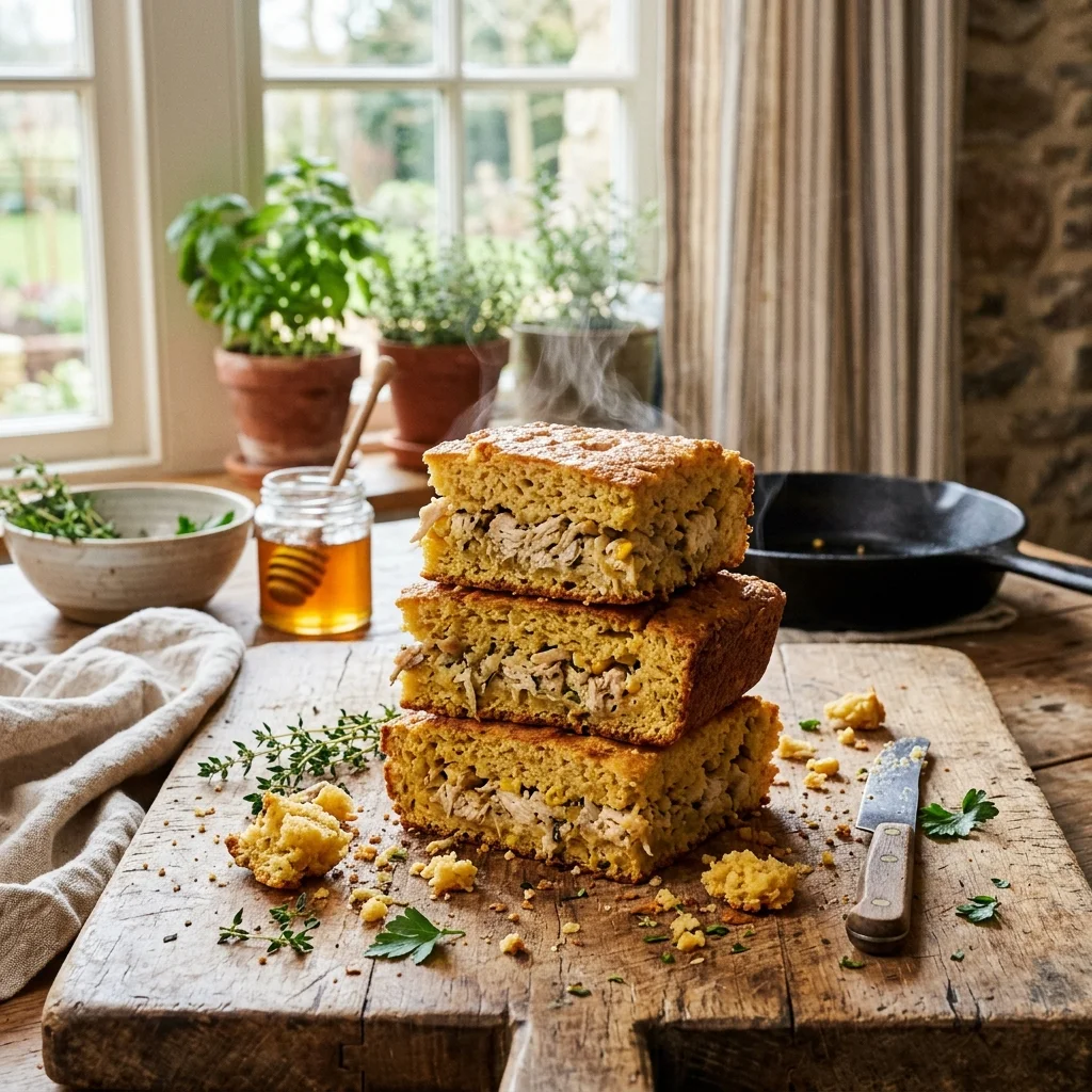 Chicken Cornbread - nutrition facts and calorie information