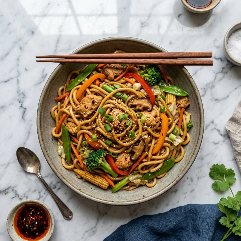Chicken Lo Mein - nutrition facts and calorie information