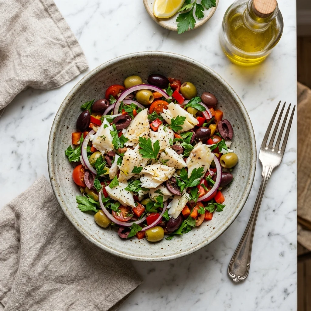 Codfish Salad - nutrition facts and calorie information