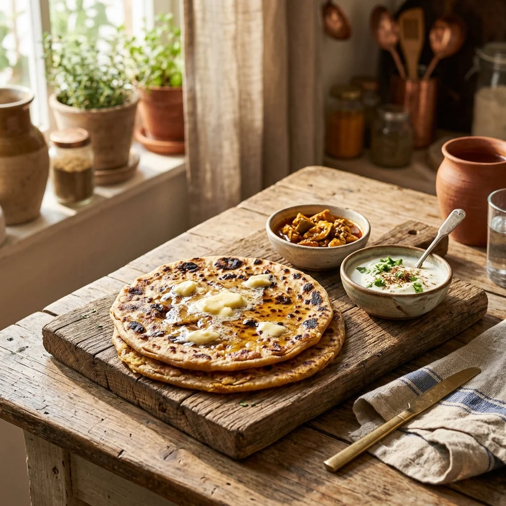 Dal Paratha - nutrition facts and calorie information