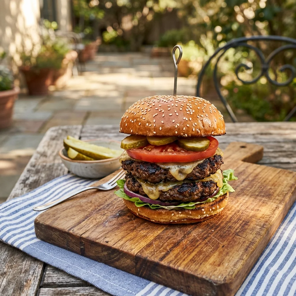 Double Hamburger - nutrition facts and calorie information