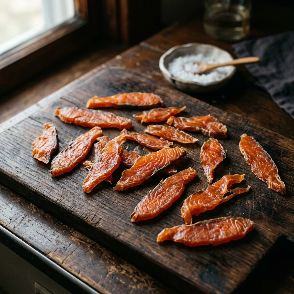 Dried Salmon - nutrition facts and calorie information