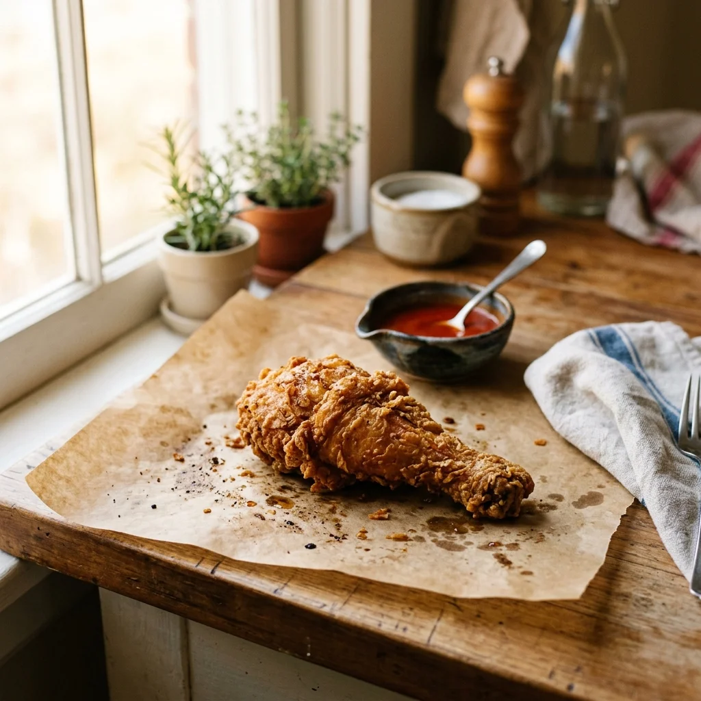 Fried Chicken Leg - nutrition facts and calorie information