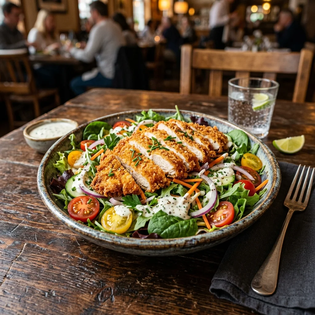 Fried Chicken Salad - nutrition facts and calorie information