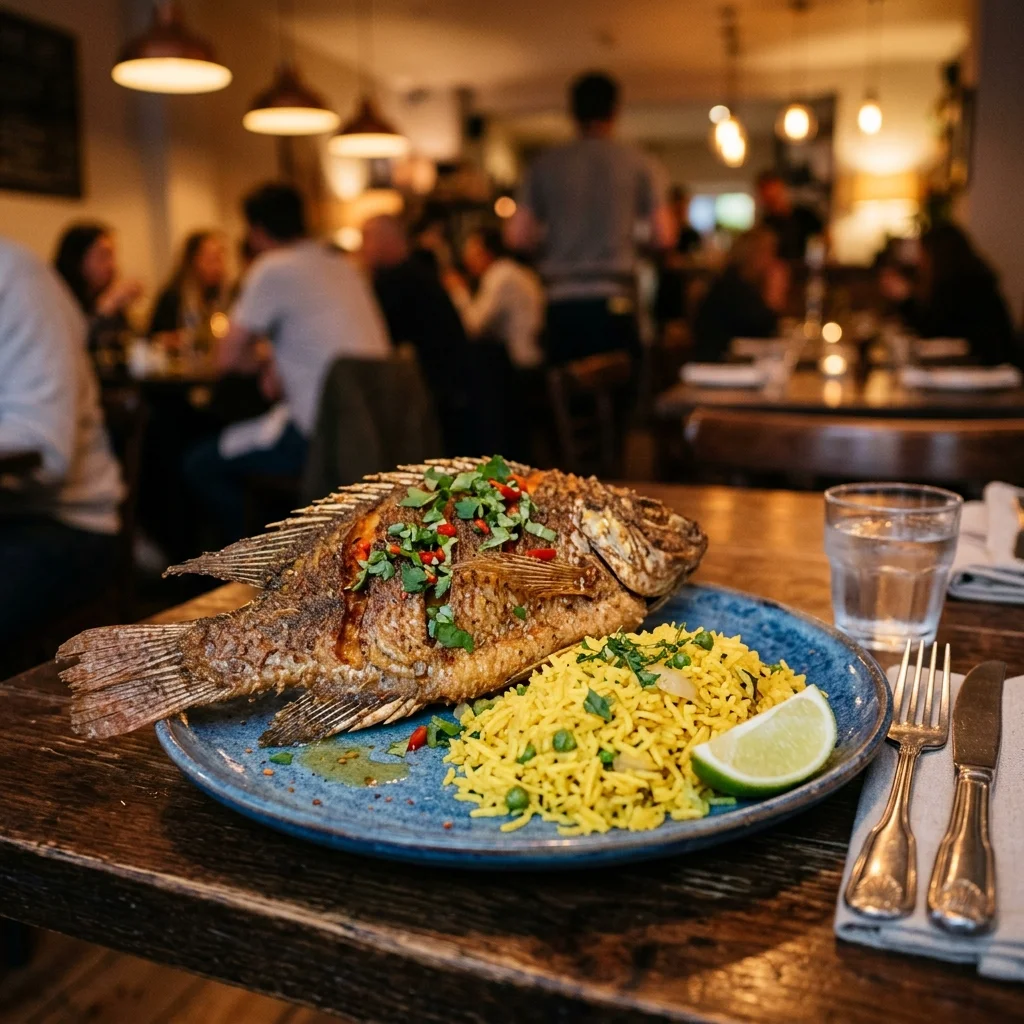 Fried Tilapia Dinner - nutrition facts and calorie information