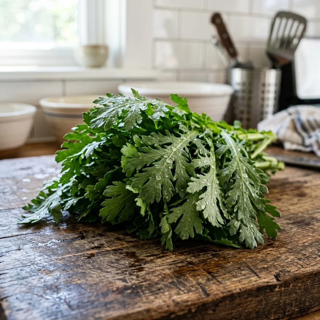 Garland Chrysanthemum - nutrition facts and calorie information