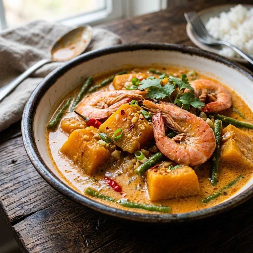 Ginataang Kalabasa At Hipon - nutrition facts and calorie information