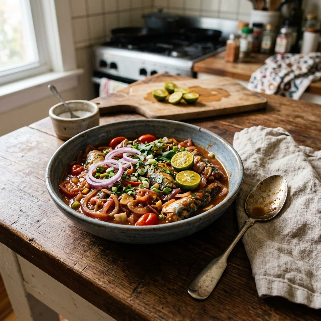 Ginisang Sardinas - nutrition facts and calorie information