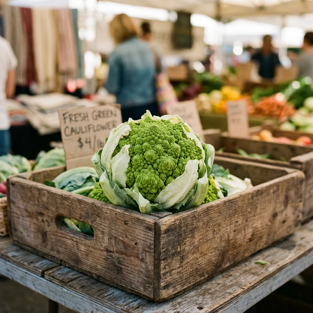 Green Cauliflower - nutrition facts and calorie information