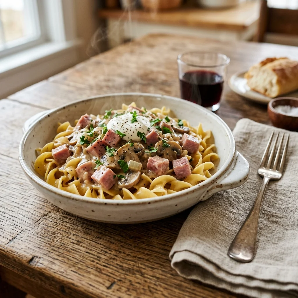 Ham Stroganoff - nutrition facts and calorie information