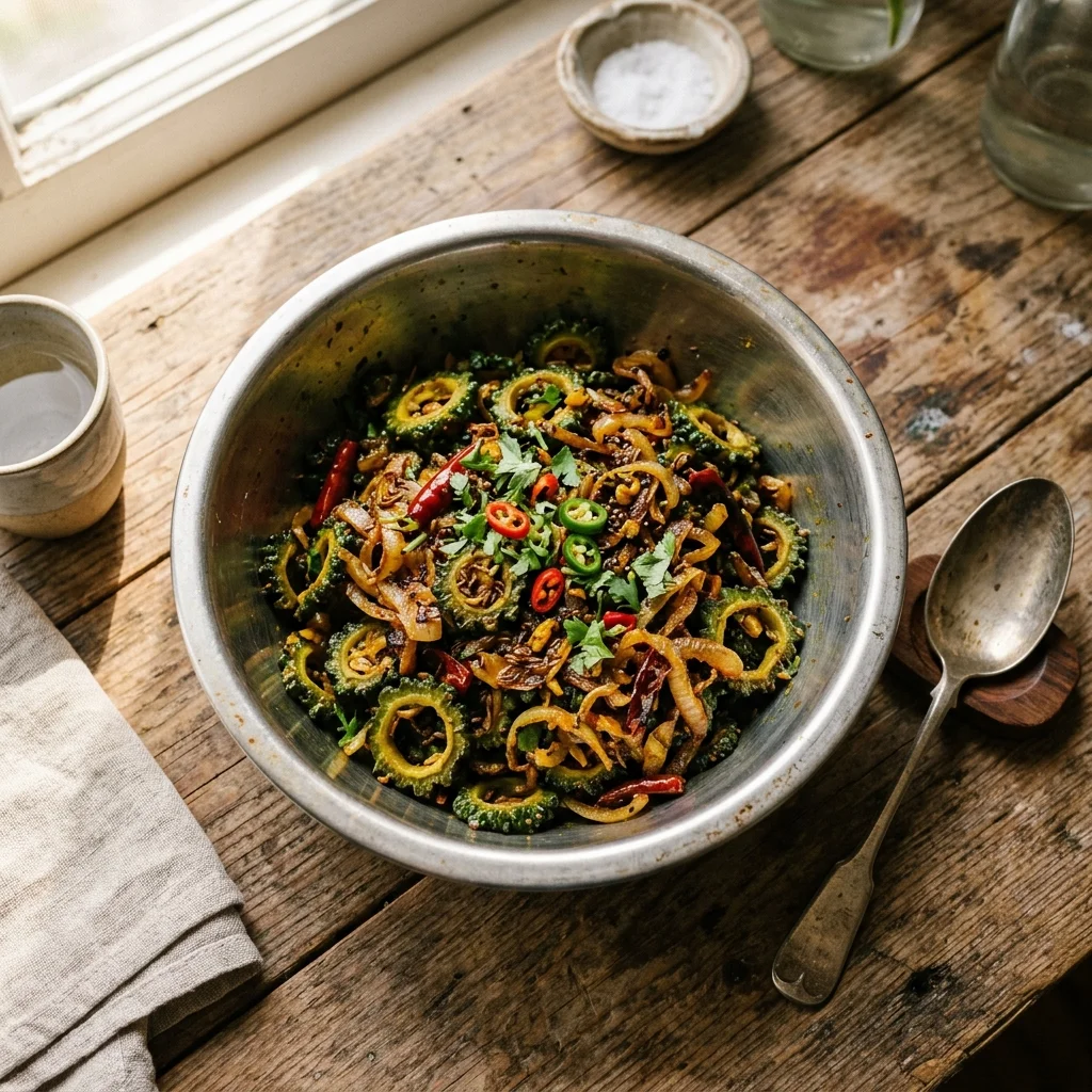 Karela Sabzi - nutrition facts and calorie information