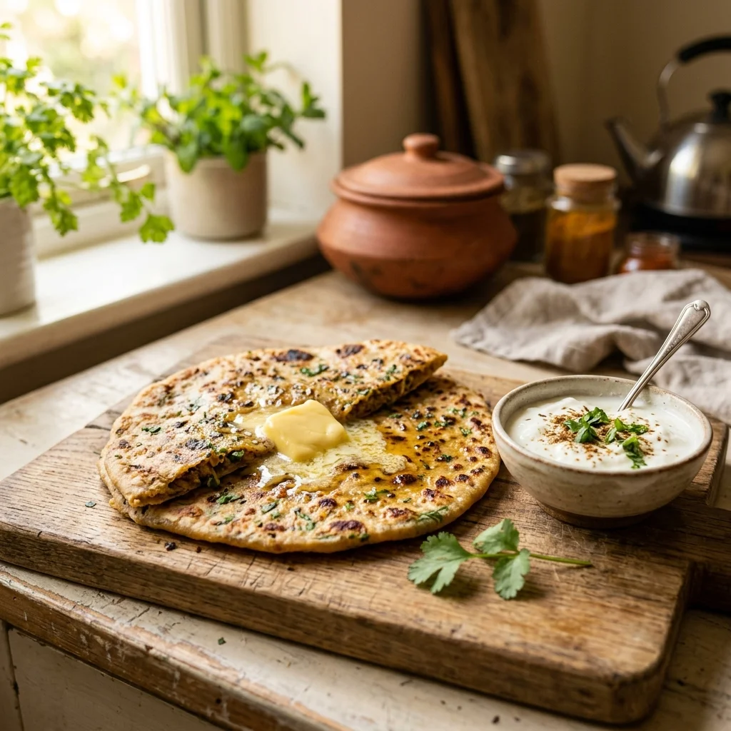Keema Paratha - nutrition facts and calorie information