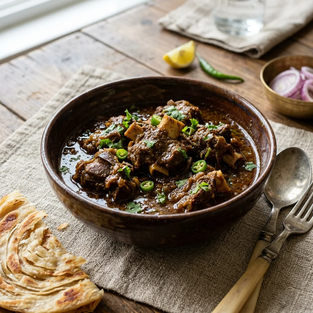 Kosha Mangsho - nutrition facts and calorie information