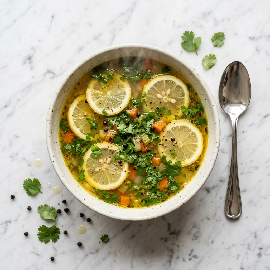 Lemon Coriander Soup - nutrition facts and calorie information