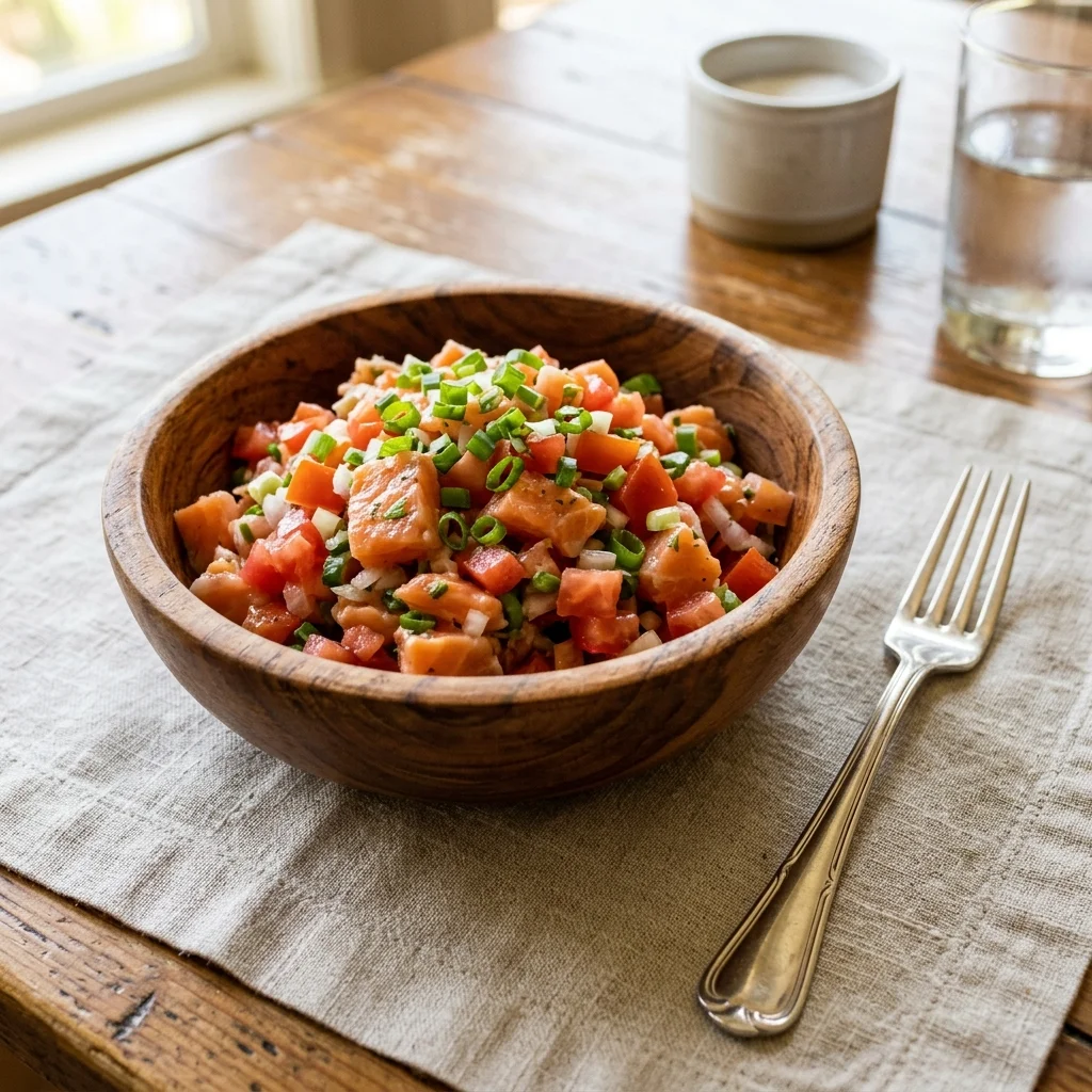 Lomi Salmon - nutrition facts and calorie information