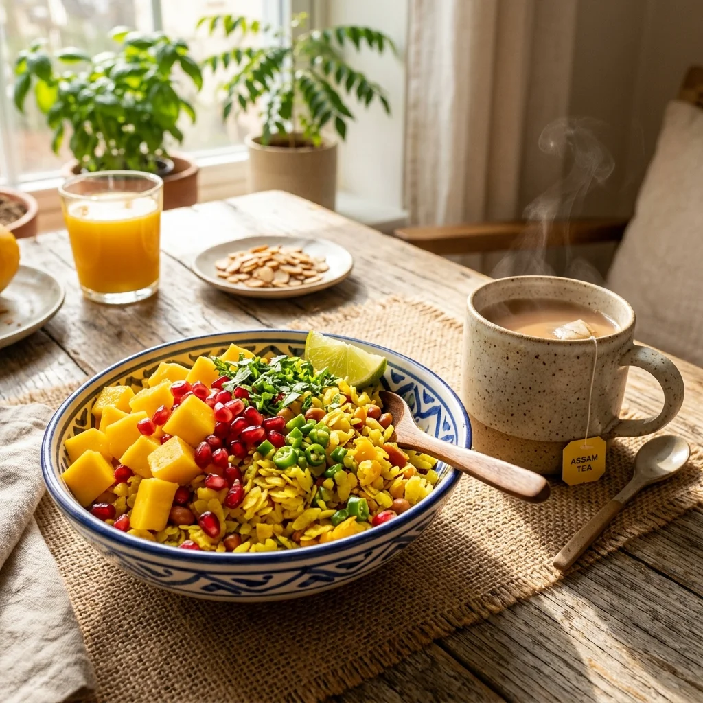 Mango Poha - nutrition facts and calorie information