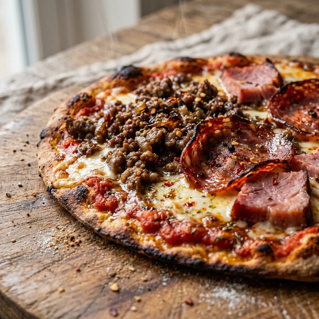Meat Pizza Topping - nutrition facts and calorie information