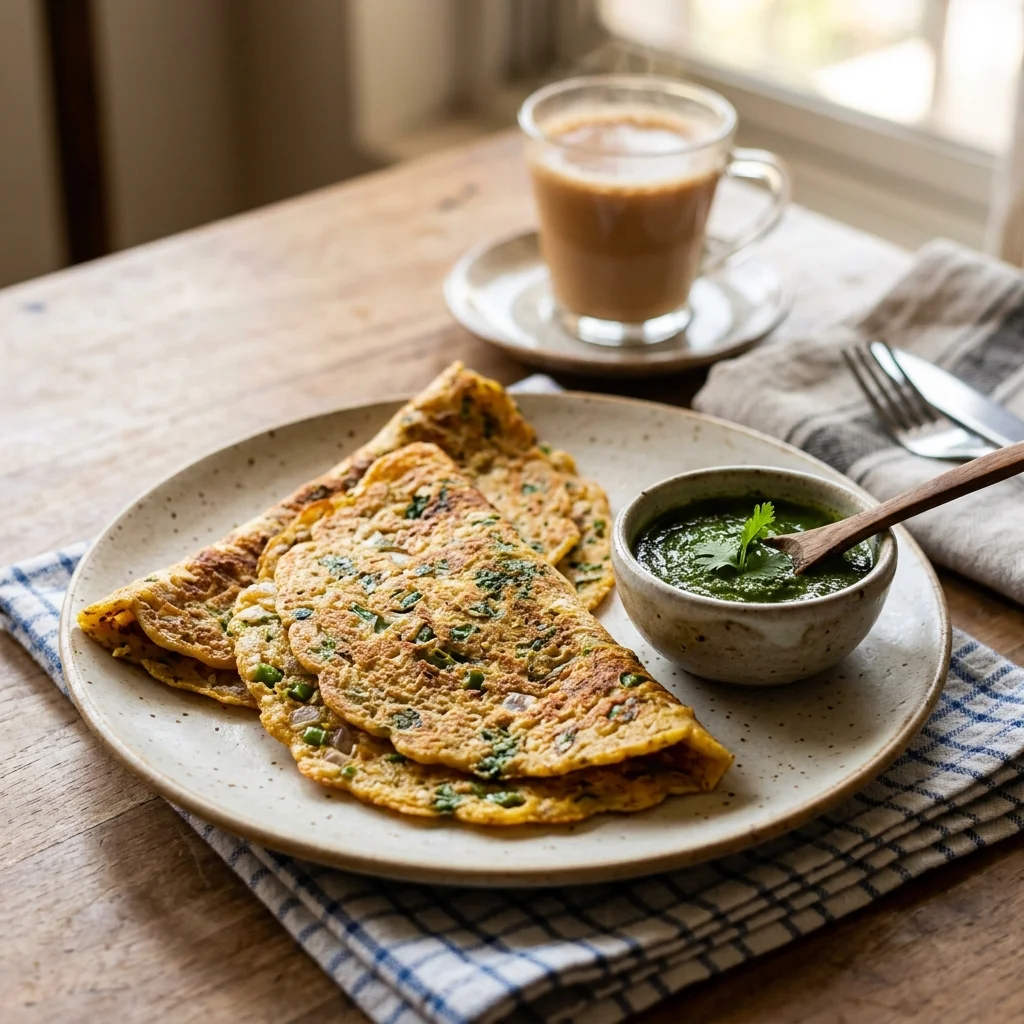 Moong Dal Cheela - nutrition facts and calorie information