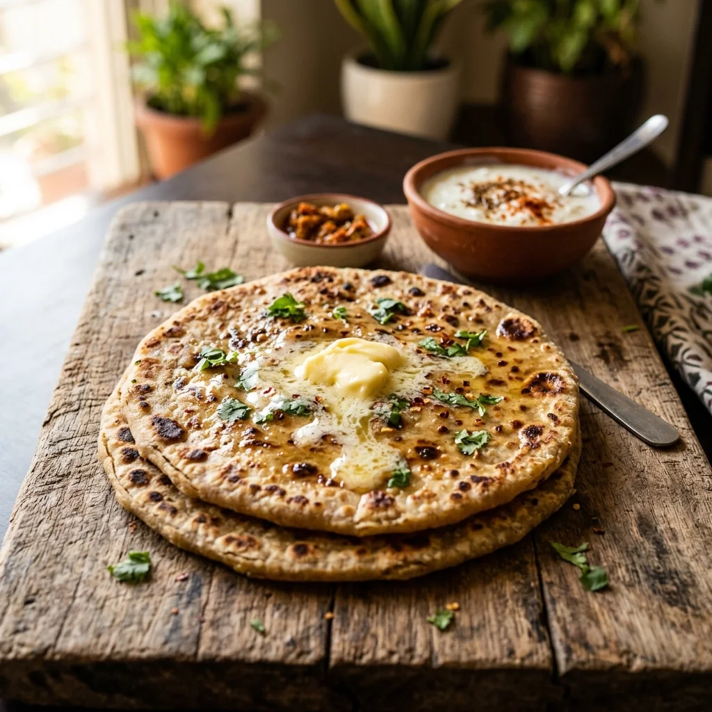Moong Paratha - nutrition facts and calorie information