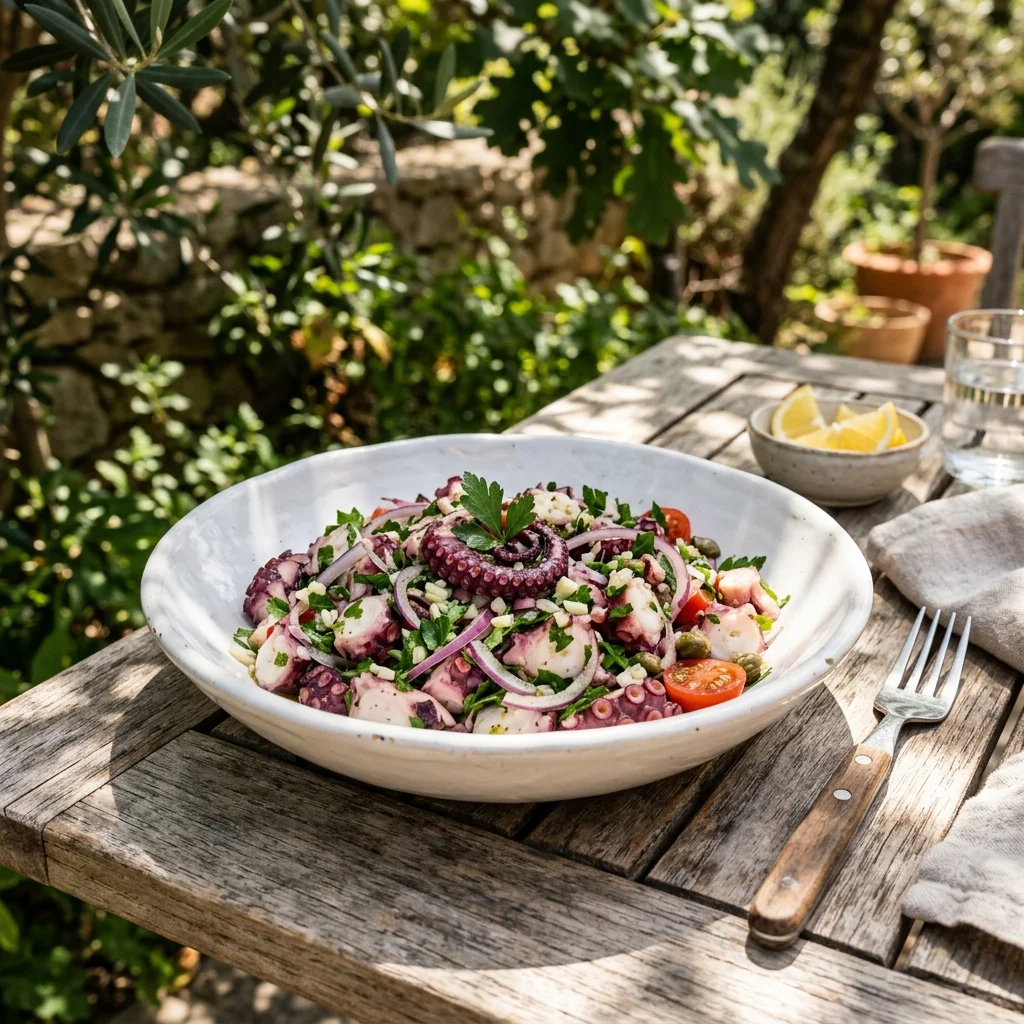 Octopus Salad - nutrition facts and calorie information