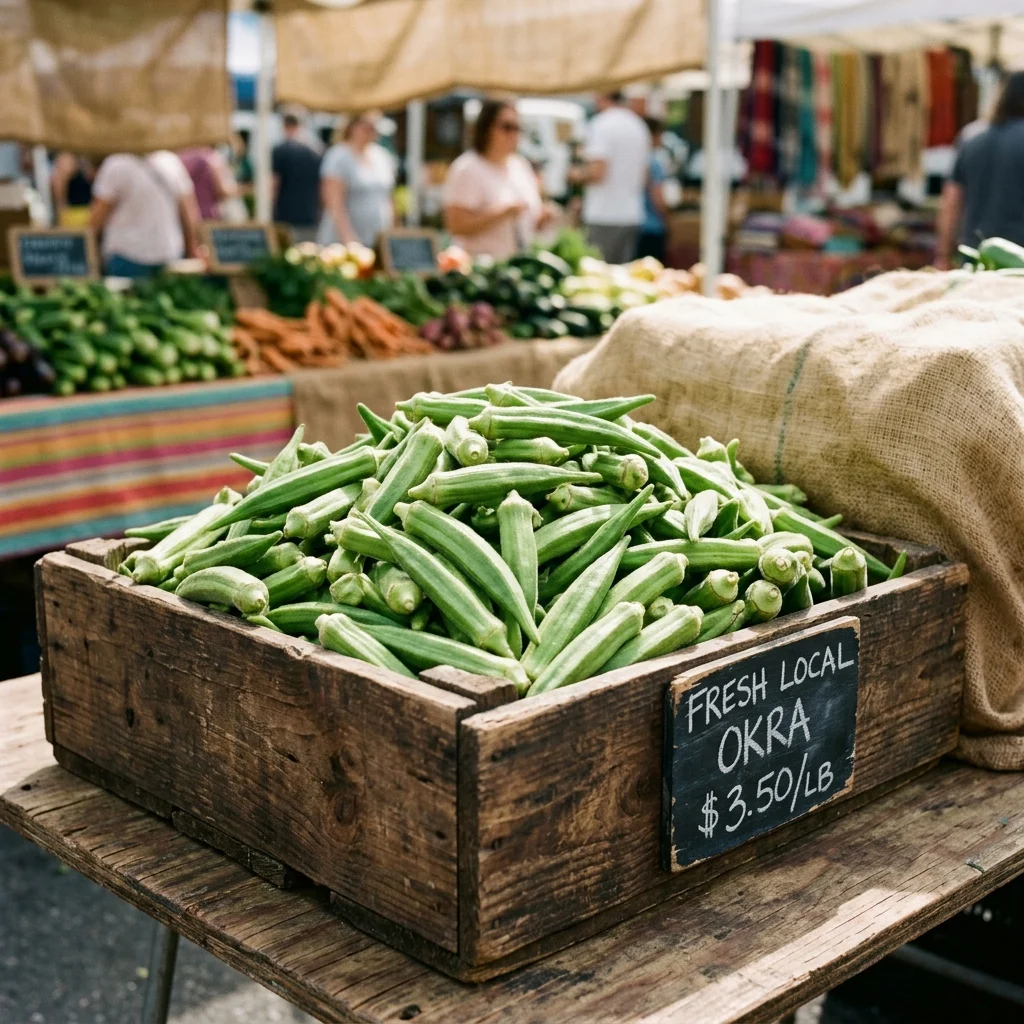 Okra - nutrition facts and calorie information