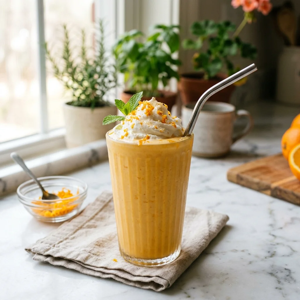 Orange Milkshake - nutrition facts and calorie information