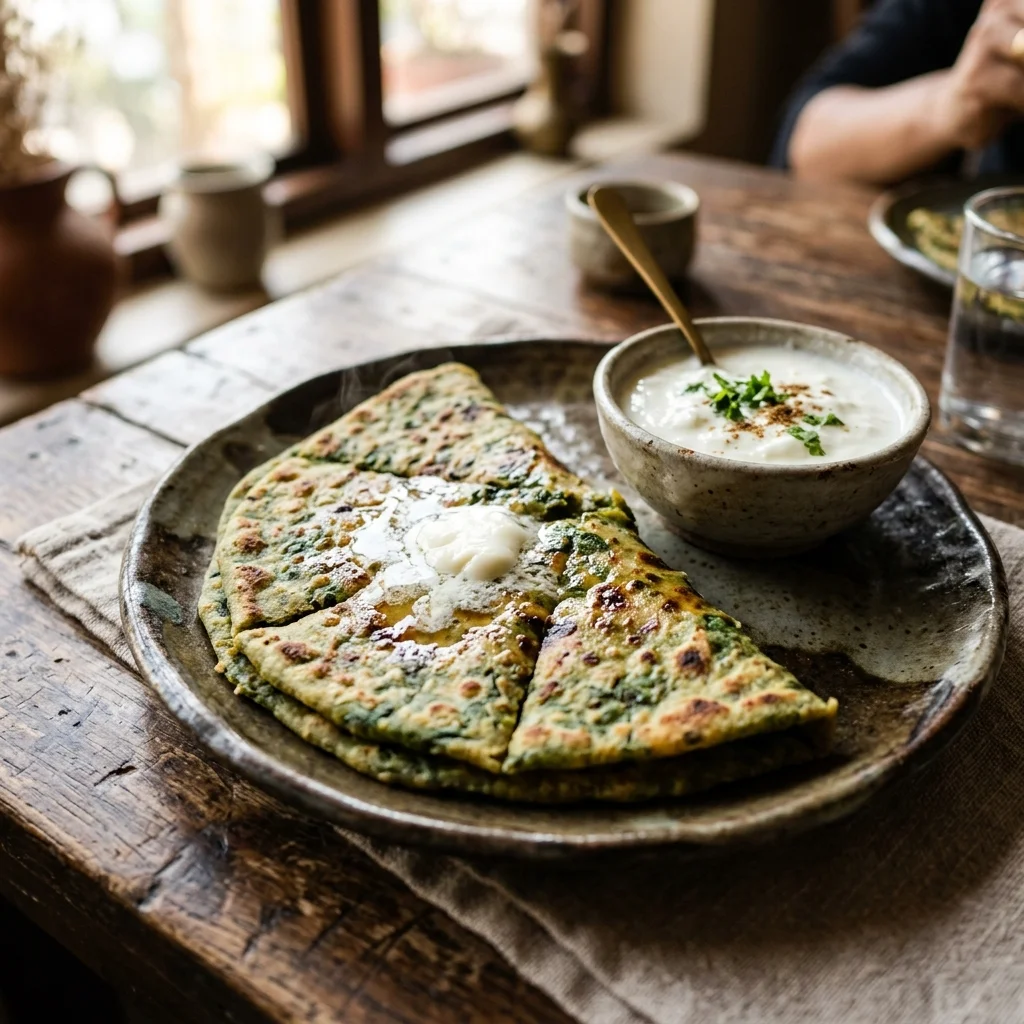 Palak Paratha - nutrition facts and calorie information