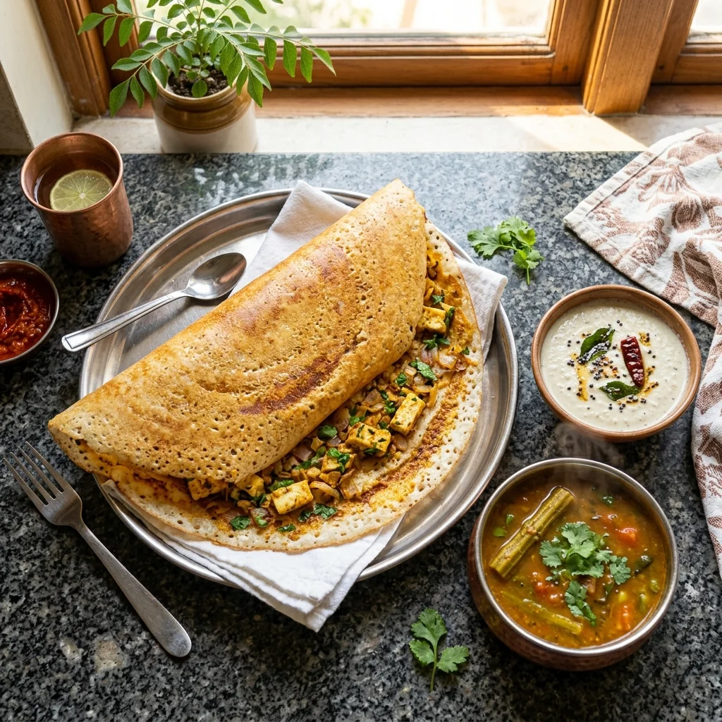 Paneer Dosa - nutrition facts and calorie information