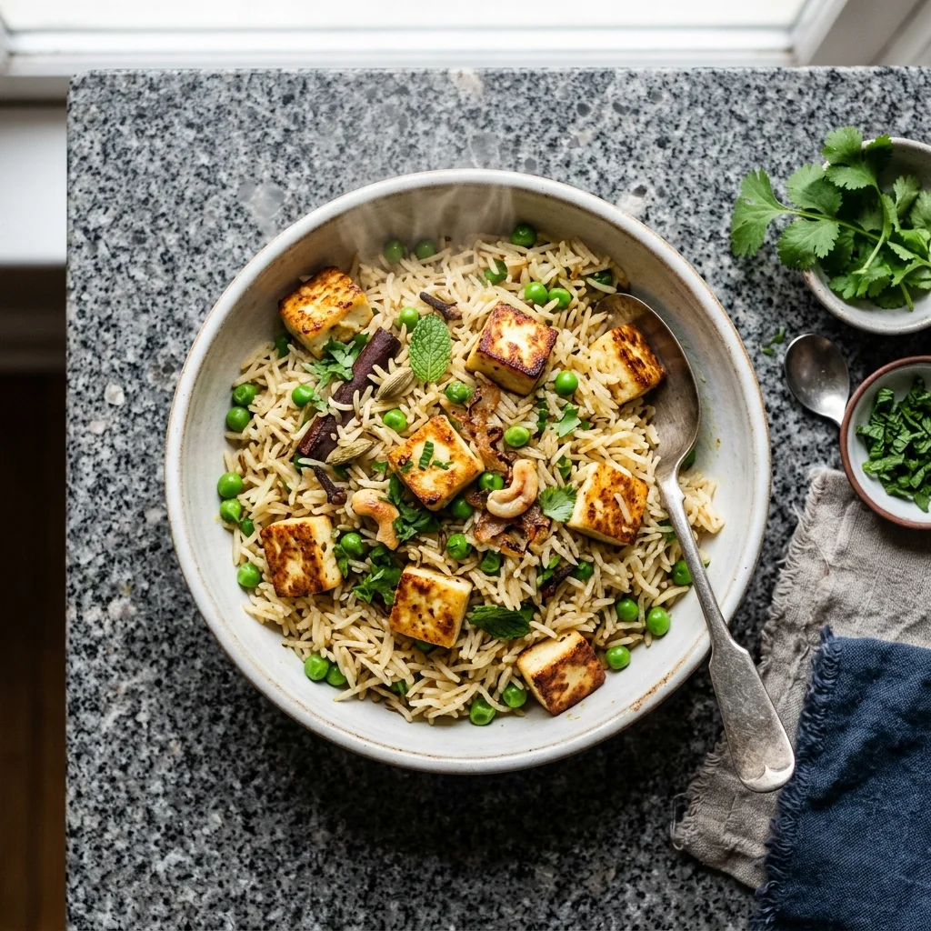 Paneer Pulao - nutrition facts and calorie information