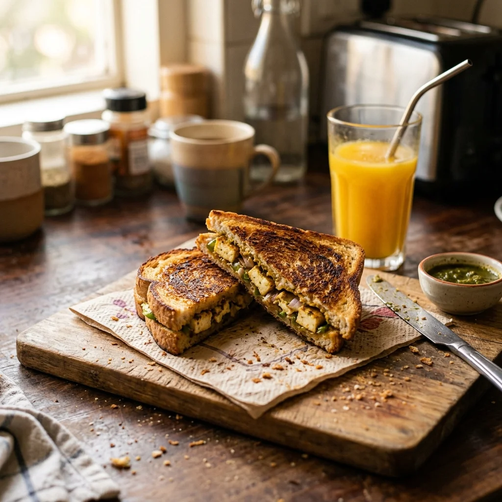 Paneer Sandwich - nutrition facts and calorie information