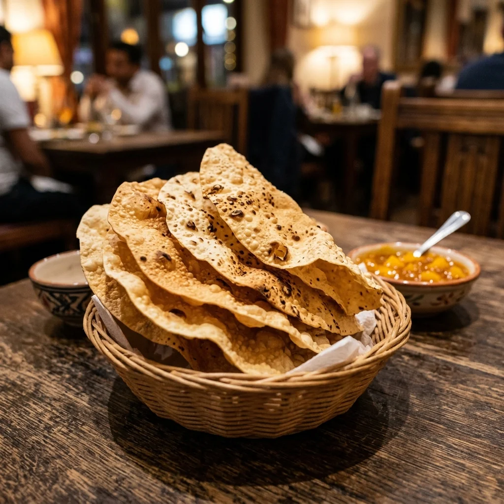 Papadum - nutrition facts and calorie information