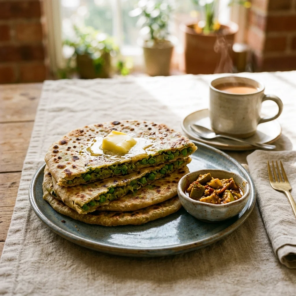 Pea Paratha - nutrition facts and calorie information