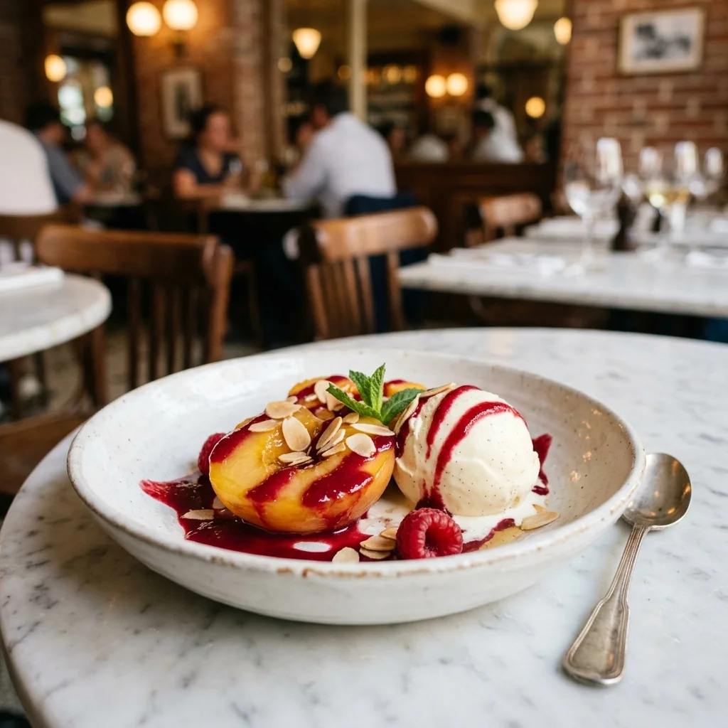 Peach Melba - nutrition facts and calorie information