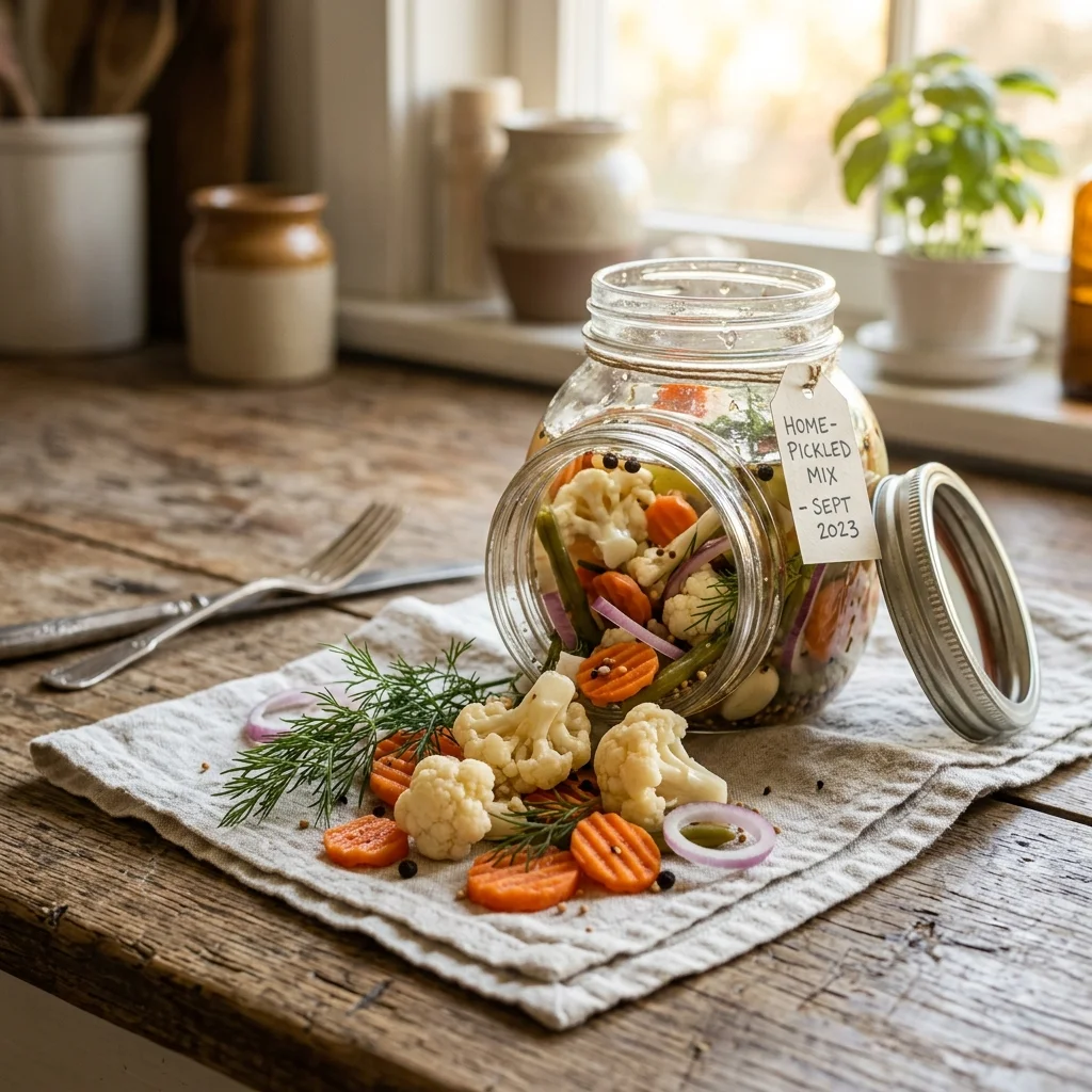 Pickled Vegetables - nutrition facts and calorie information
