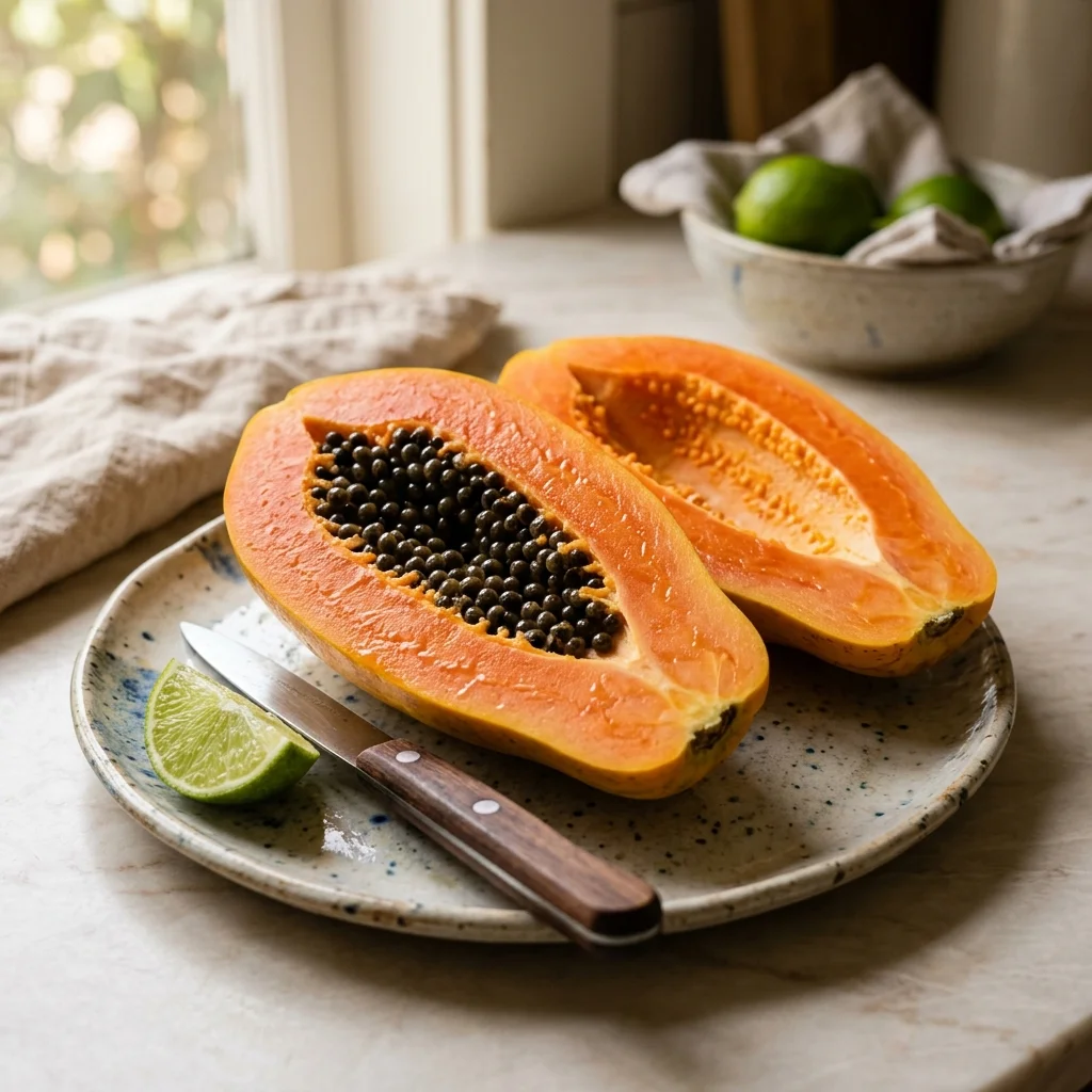 Raw Papaya - nutrition facts and calorie information