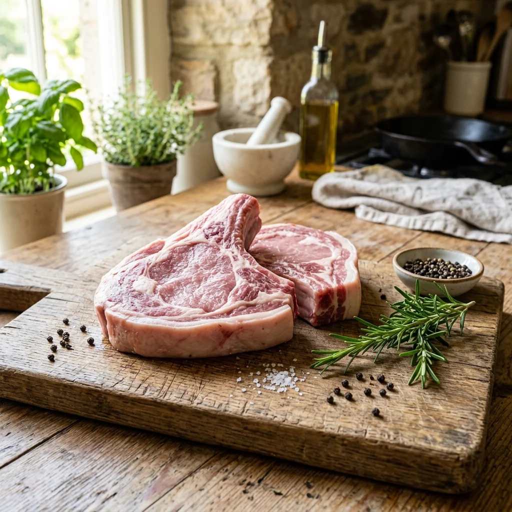 Raw Pork Chops - nutrition facts and calorie information