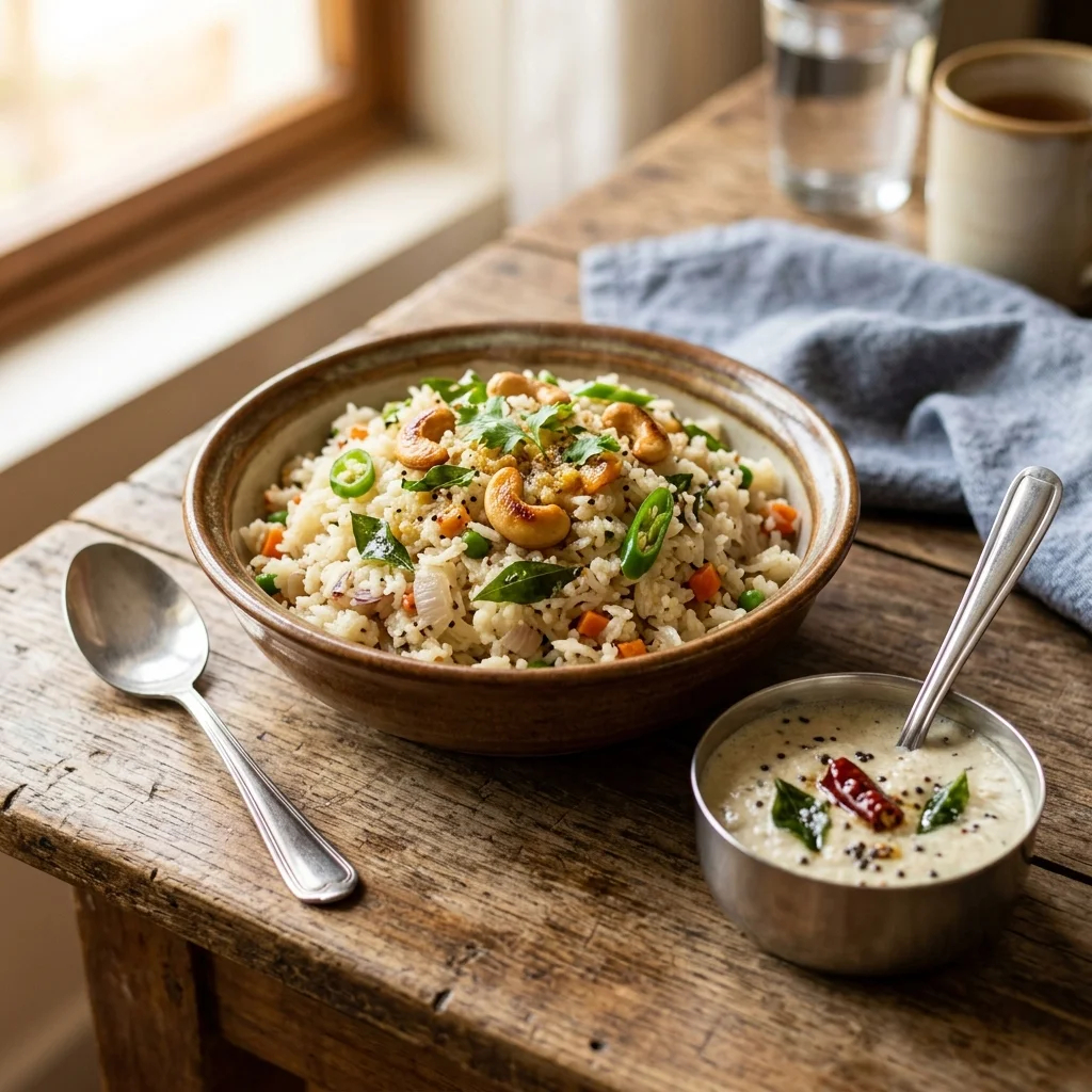 Rice Upma - nutrition facts and calorie information