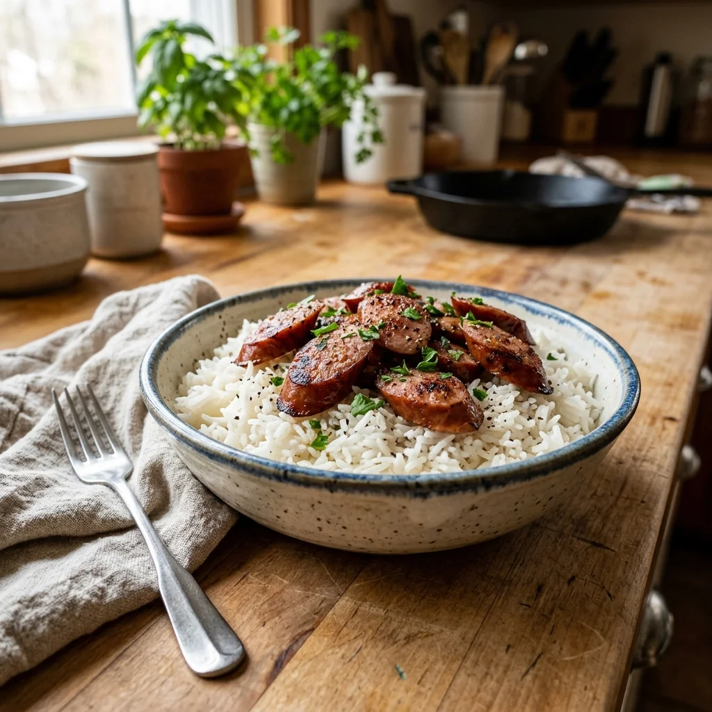 Rice With Sausage - nutrition facts and calorie information