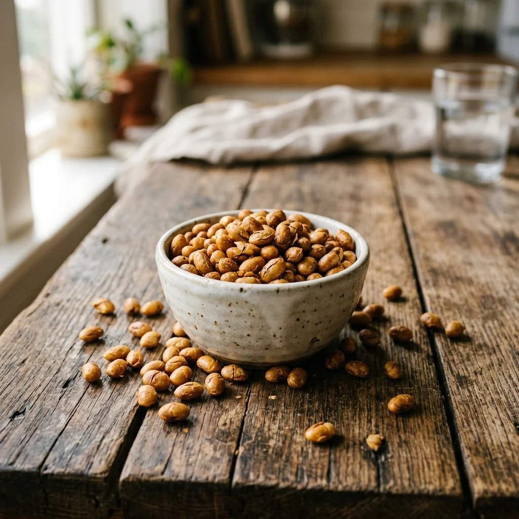 Roasted Soybeans - nutrition facts and calorie information