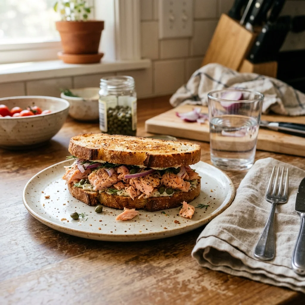 Salmon Sandwich - nutrition facts and calorie information