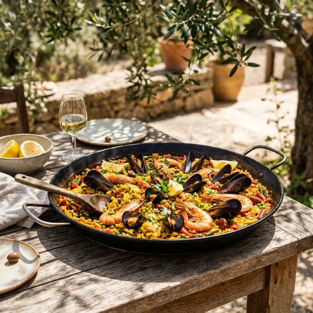 Seafood Paella - nutrition facts and calorie information