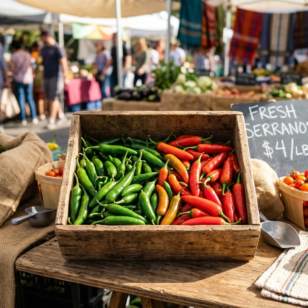 Serrano Pepper - nutrition facts and calorie information